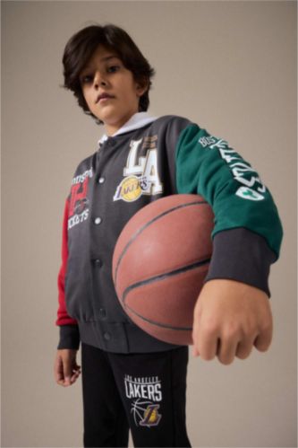 New Regular Fit Crew Neck NBA Licensed Cardigan