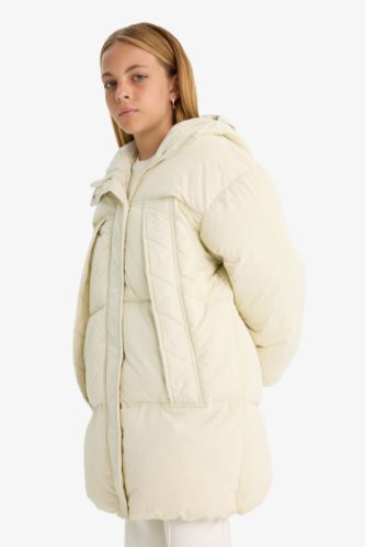 Girl Hooded Waterproof Coat