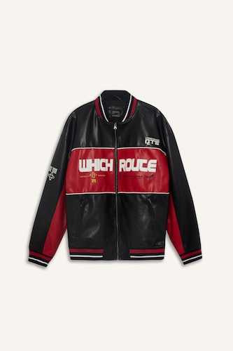 Zipper Faux Leather Jacket