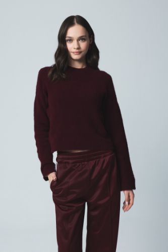 Regular Fit Bisiklet Yaka Dikişsiz Basic Düz Triko Kazak
