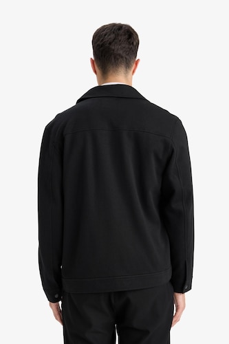 Regular Fit Knitted Embroidered Jacket