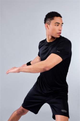 رجالي أسود Slim Fit Short Sleeve T-Shirt