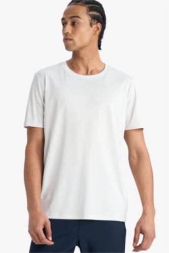 Slim Fit Crew Neck Printed Sports T-Shirt