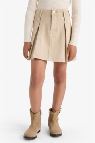 GIRLS & TEENS Grey Girl Gabardine A Cut Skirt
