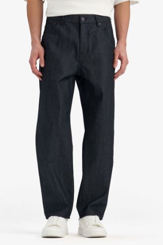 Straight Fit Yüksek Bel Geniş Paça Jean Pantolon