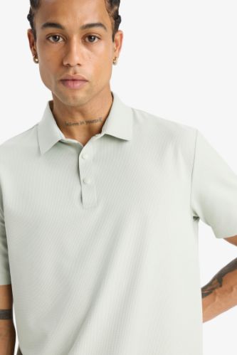 DeFactoFit Standart Fit Polo Yaka Sporcu Kısa Kollu Tişört