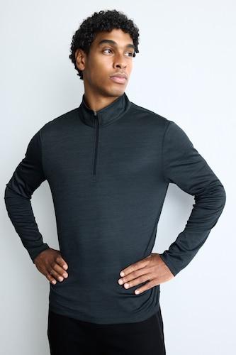 Slim Fit Mock Neck Sports Top