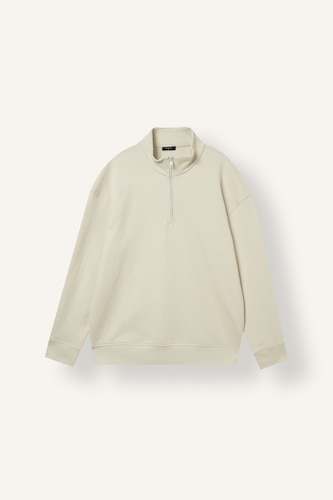 Boxy Fit Scuba Fabric Sweatshirt