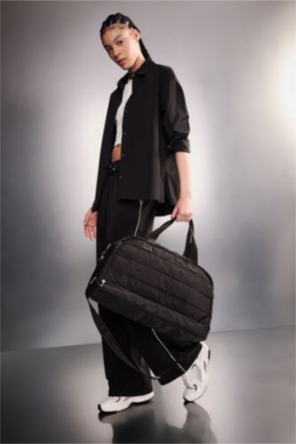 Kadın Siyah Spor Ve Seyahat Çantası