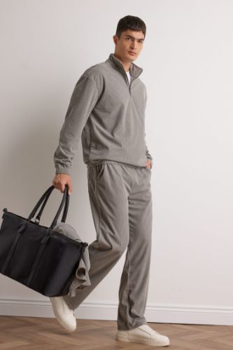 Wide Leg Cepli Geniş Paça Kadife Pantolon