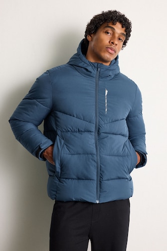 Regular Fit Water-Repellent Windproof Hooded Jacket
