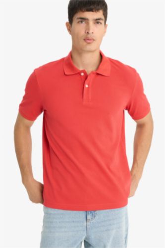 Regular Fit Polo Yaka Pike Kısa Kollu Tişört