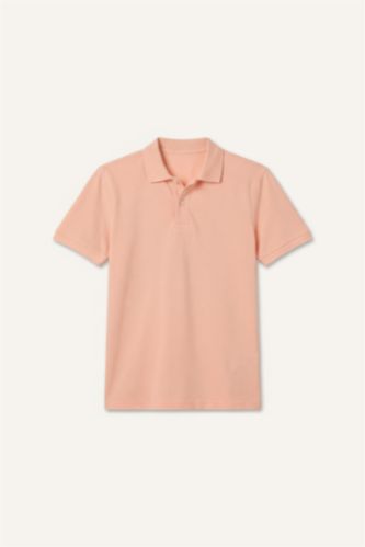 Erkek Somon %100 Pamuk Polo Tişört