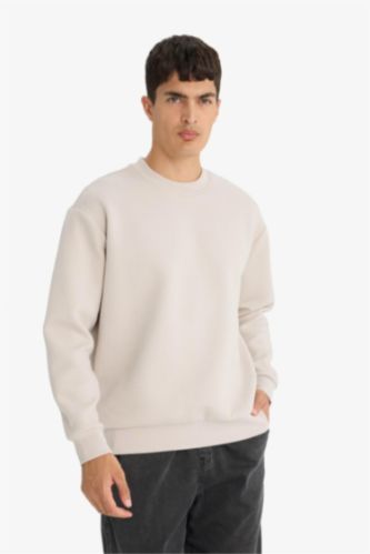 Relax Fit Bisiklet Yaka Sweatshirt