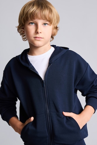 أولاد كحلي Boy Zip-Up Hooded Sweatshirt