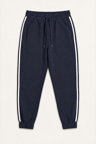 رجال كحلي Regular Fit Trousers