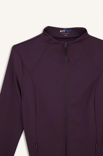 Slim Fit Stand Collar Long Sleeve Cardigan