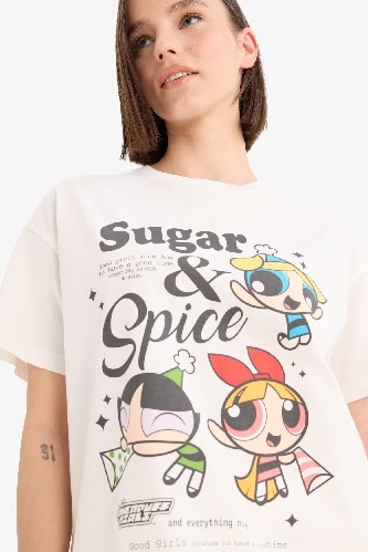 PowerPuff Girls Oversize Fit Short Sleeve T-Shirt