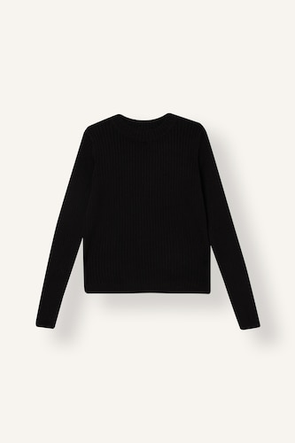 Young Girls - Teen Girls Black Girl Slim Fit Crew Neck Pullover