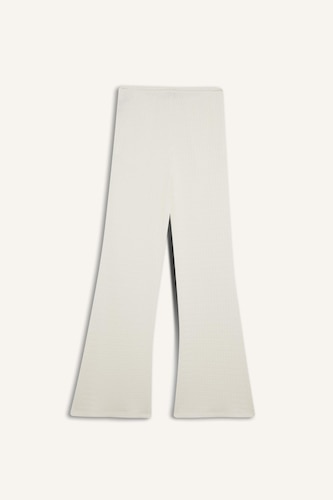 Elastic Band Flare Trousers