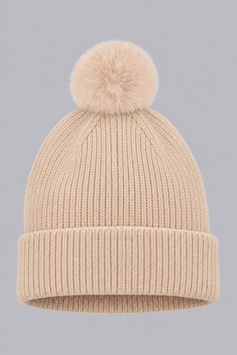 Baby Girl Knitted Woven Label Beanie