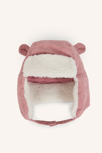 Baby Girls Light Pink Baby Girl Velvet Hat