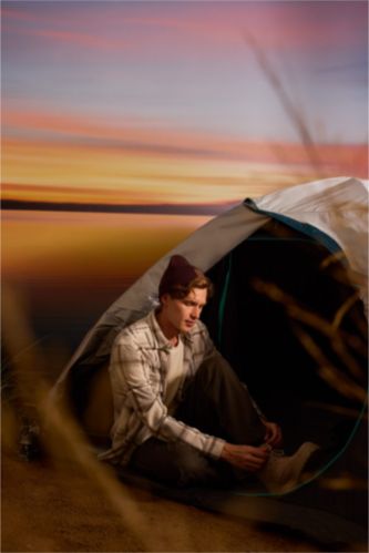 Флисовая рубашка с длинными рукавами, стандартного кроя