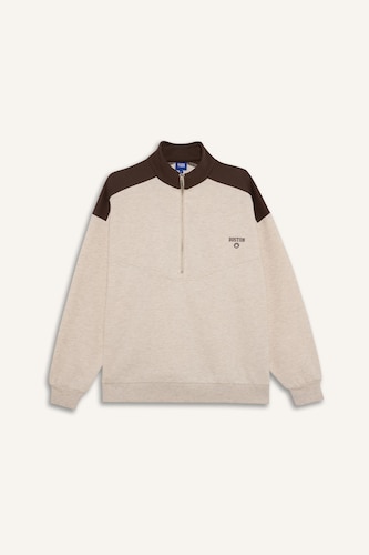 Oversize Half Zippered NBA Boston Celtics Sweatshirt