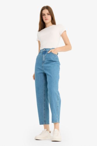Paperbag High Waist Ankle Length Jeans