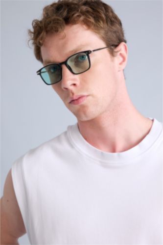 Men Şeffaf Sunglasses