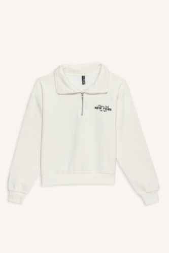 Regular Fit Printed Long Sleeve Sweatshirt