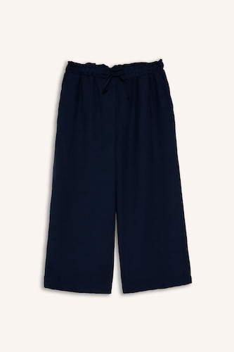 Straight Fit Wide Leg Trousers