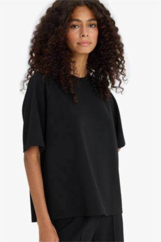 Relax Fit Crew Neck Modal T-Shirt