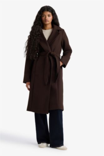 Veste en drap de laine Coupe régulière