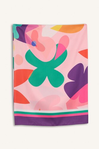 Patterned Satin Beachwear