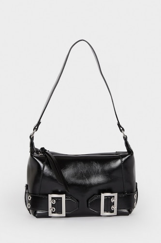 Faux Leather Crossbody Bag
