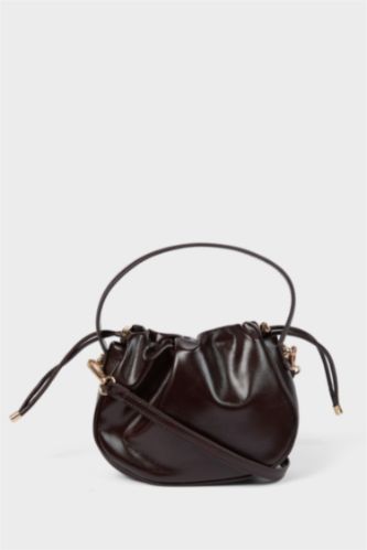 Kadın Koyu Kahve Kadın Suni Deri Çapraz Çanta