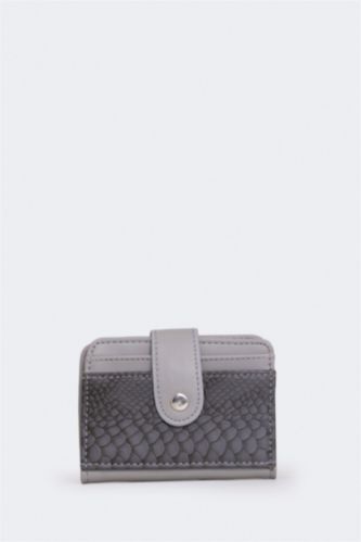 WOMAN Grey Woman Faux Leather Wallets