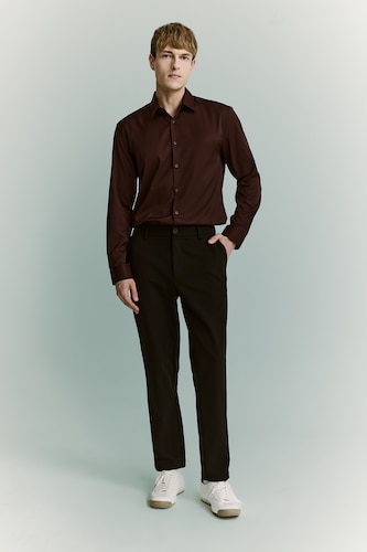 Ерлер қара Tailored Fit шалбар