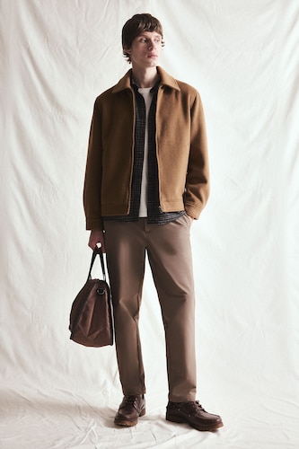 Tailored Fit Regular Waist Straight Leg Trousers