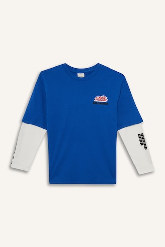 Boy Oversize Crew Neck Printed T-Shirt