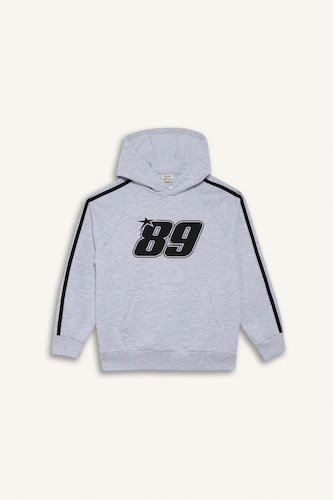 Kapüşonlu Baskılı Sweatshirt Erkek Çocuk