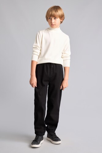 Young Boys - Teen Boys Black jogger Sherpa Trousers