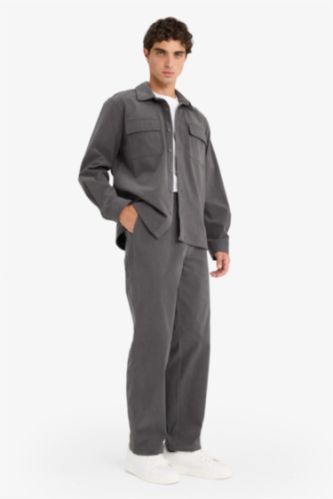 Wide Leg Corduroy Trousers