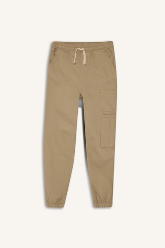 Boy Cargo Jogger Gabardine Trousers