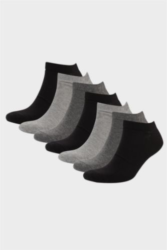 Erkek 7'li Pamuklu Patik Çorap