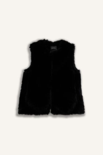 Жилет Regular Fit из искусственного меха