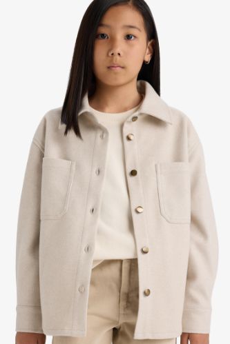 Girl Long Sleeve Buttons Shirt