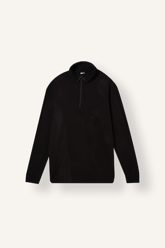 Men Black Standard Fit fleece Sweatshirt