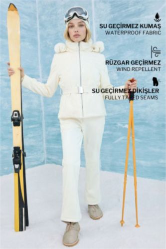 Pantalon de ski softshell à poches Coupe évasée